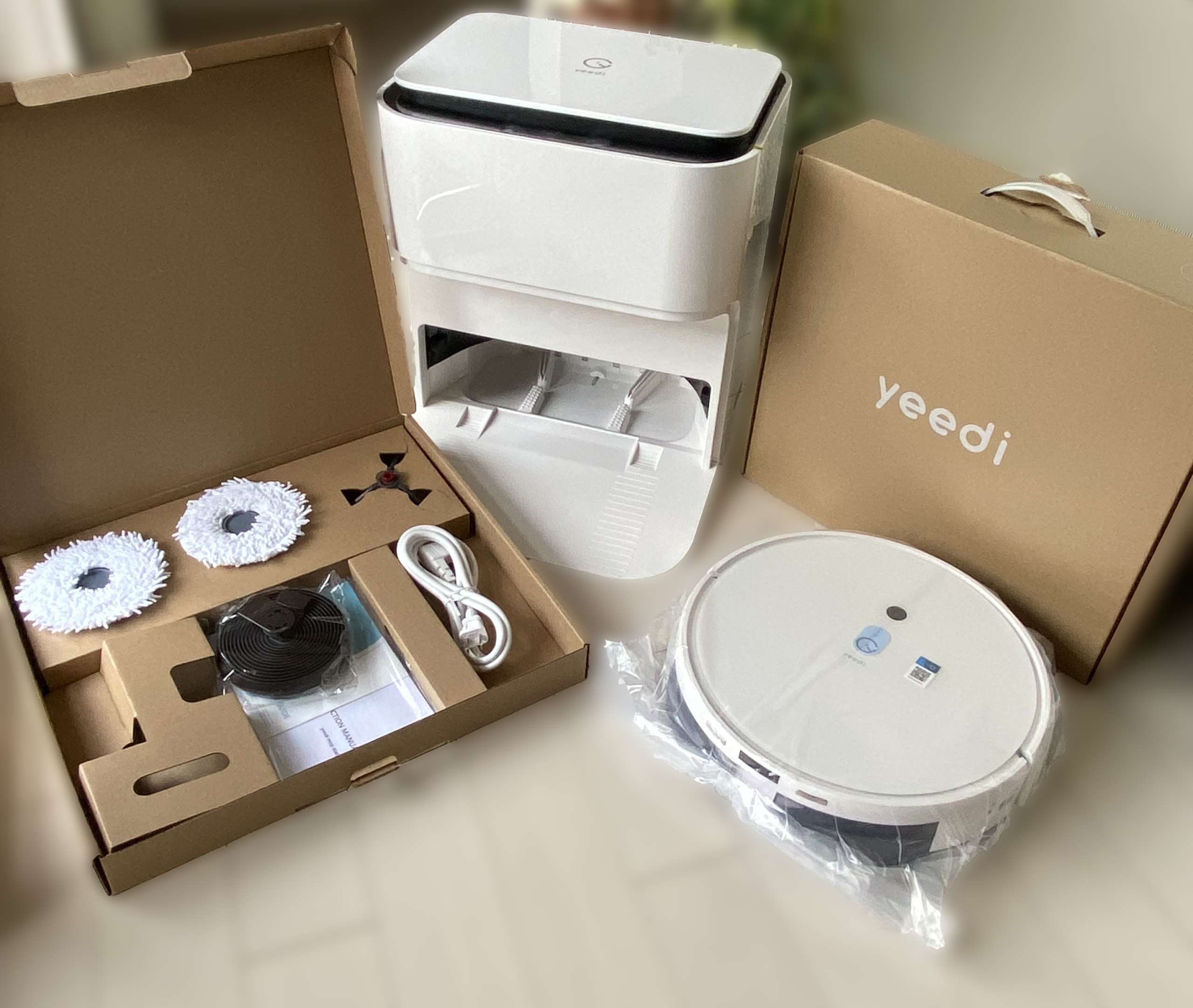 yeedi モップステーション レビュー】モップを途中で何度も洗う